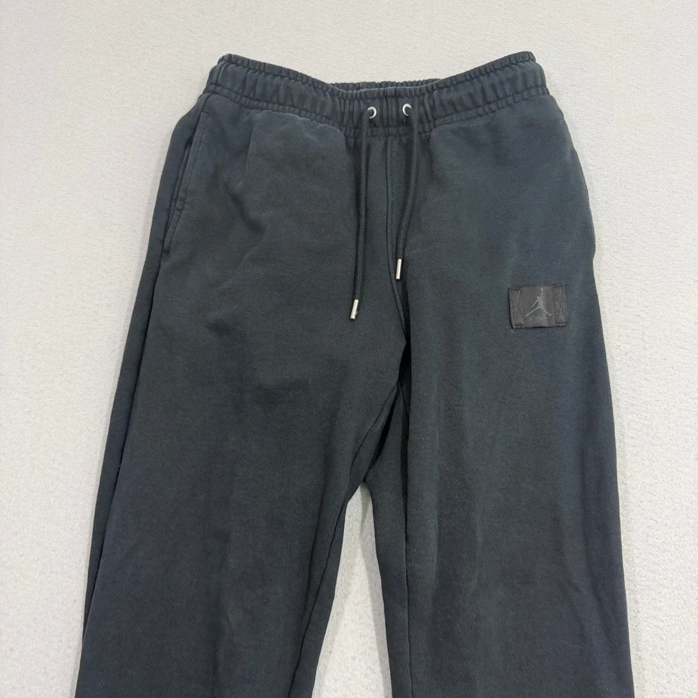 Jordan Sweatpants Men's Small Black FV7251-010 Flight Fleece Joggers Cotton